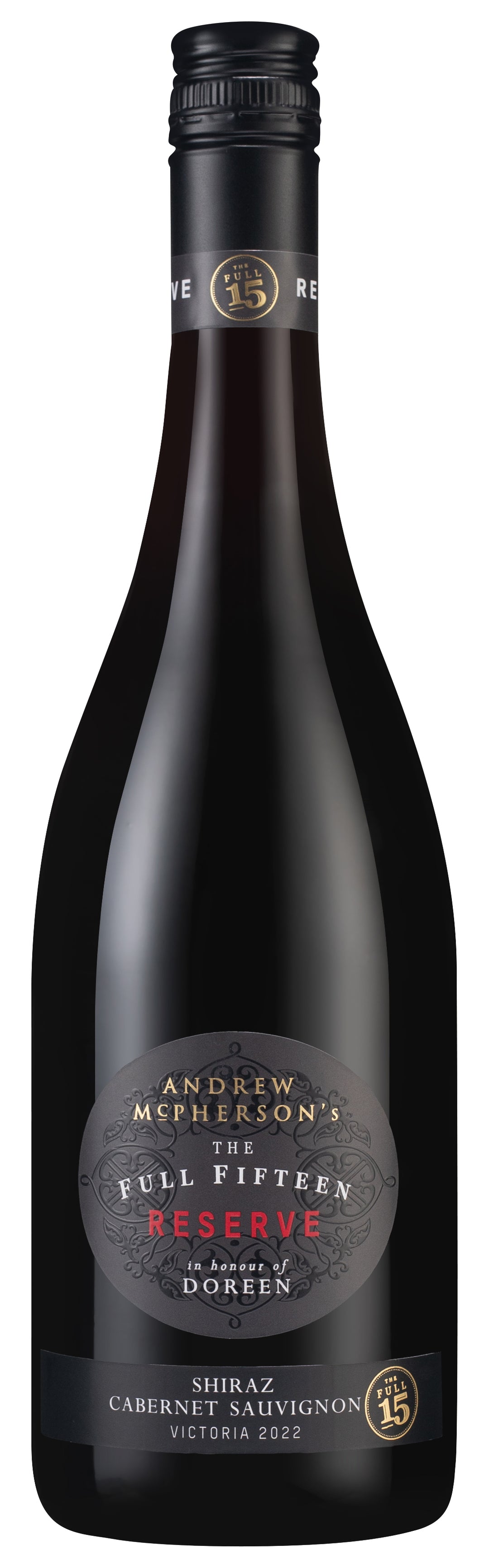 Andrew McPherson's The Full Fifteen Reserve Doreen's Shiraz 2022