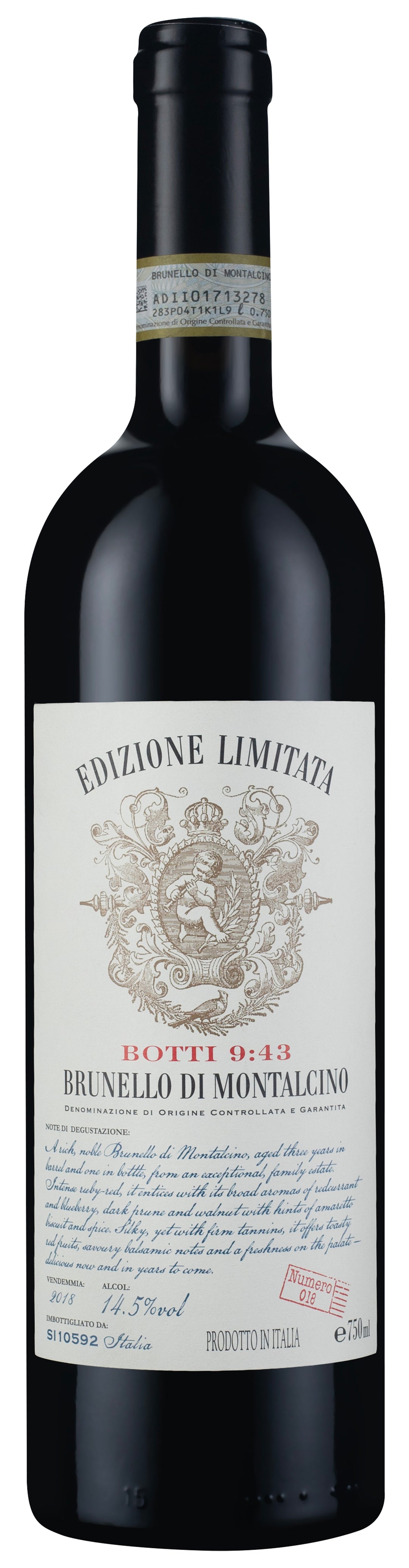Edizione Limitata Brunello di Montalcino Numero 18 2018