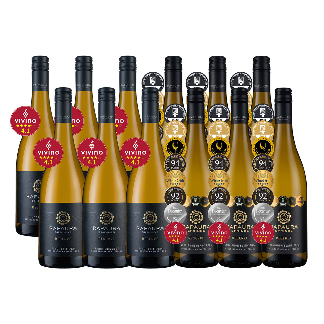 Rapaura Springs Sauvignon & Pinot Gris白酒雙星組12支