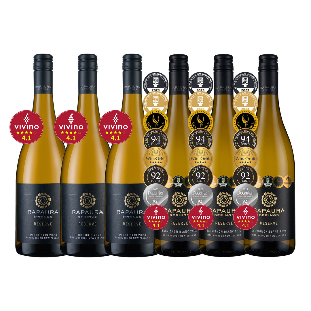 Rapaura Springs Sauvignon & Pinot Gris白酒雙星組6支