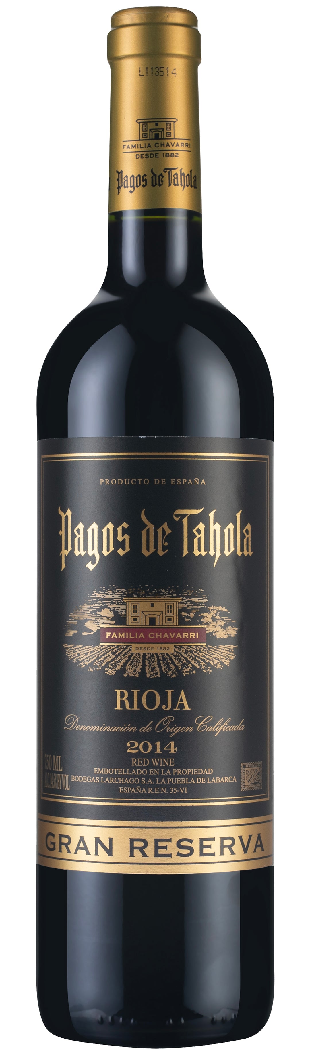 Pagos de Tahola Gran Reserva Rioja 2014