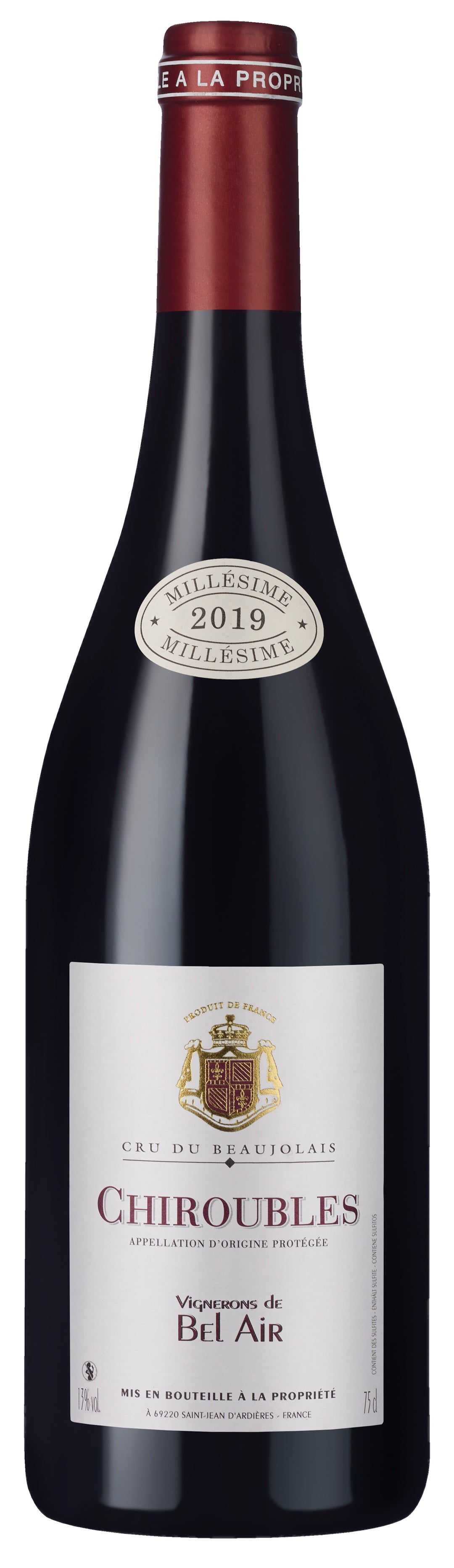Vignerons de Bel Air Chiroubles 2019