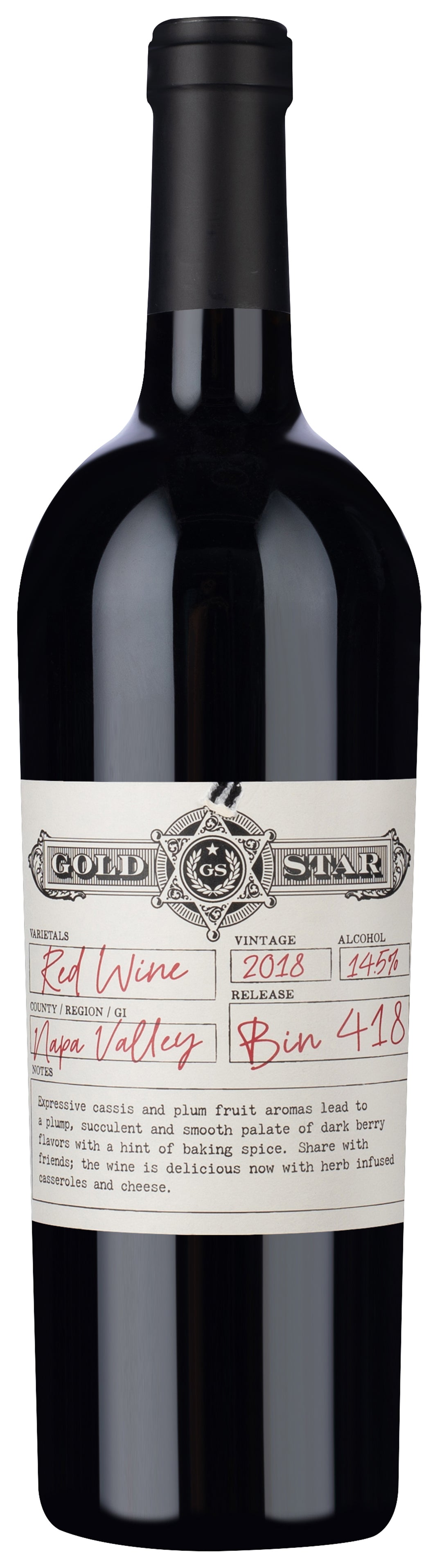Gold Star Red Wine 2018