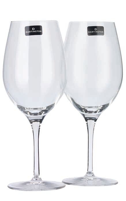 Dartington Universal Red Glass Pair