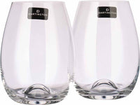 Pair of Dartington Universal Stemless Glasses