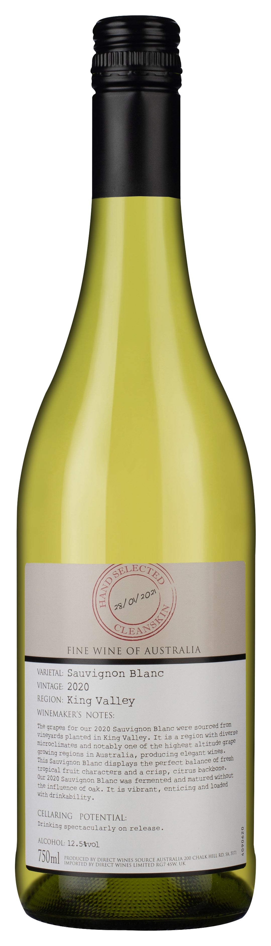 Cleanskin King Valley Sauvignon Blanc 2020