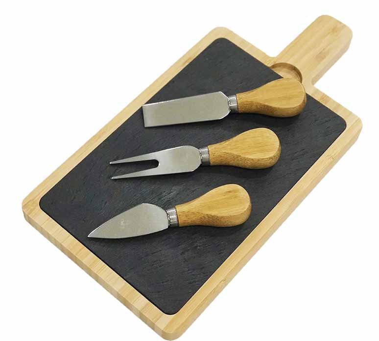 Slate Cheese Board with Utensils