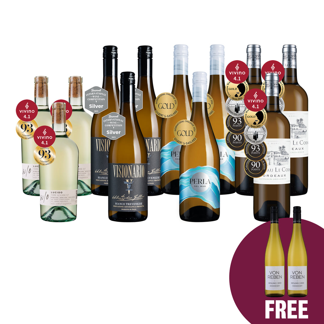 2.國際大獎白酒12支 + 2支免費白酒