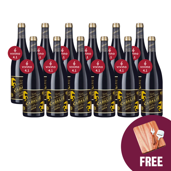 Year of the Horse Cabalié Cuvée Vieilles Vignes 2024 12btl + FREE Cheese Board