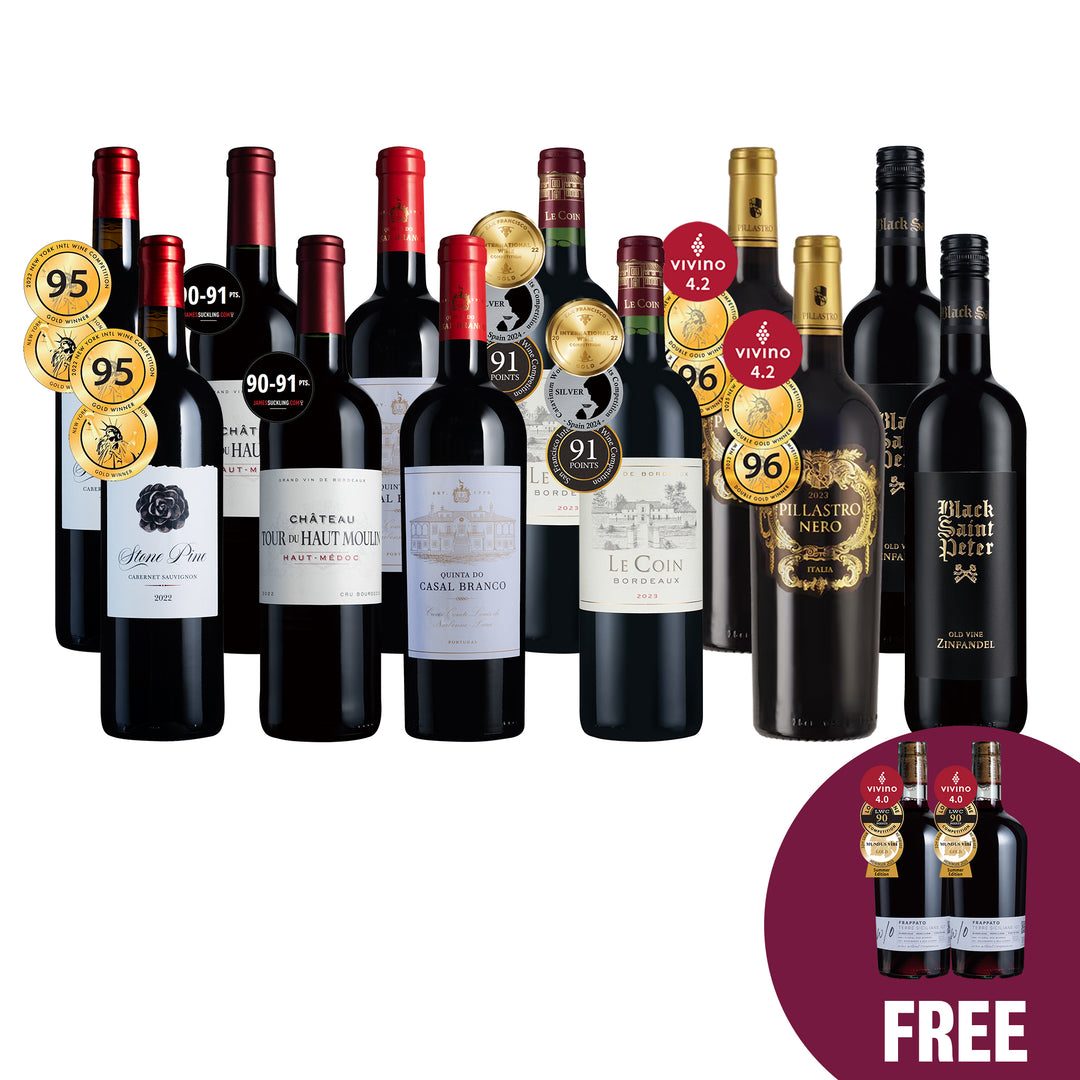 3.Connoisseur Reds 12btl + 2 FREE Reds