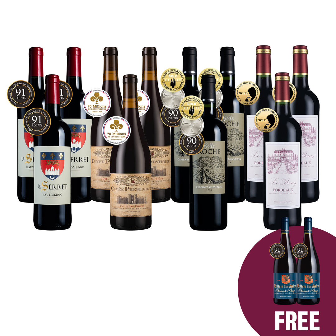 1.Awarded French Reds 12btl + 2 FREE Reds