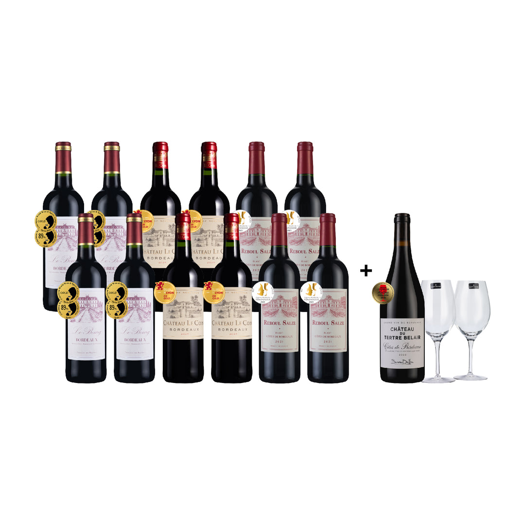 [SHCB] Gold-medal Bordeaux Showcase 12btl + 1 FREE + FREE Glasses 