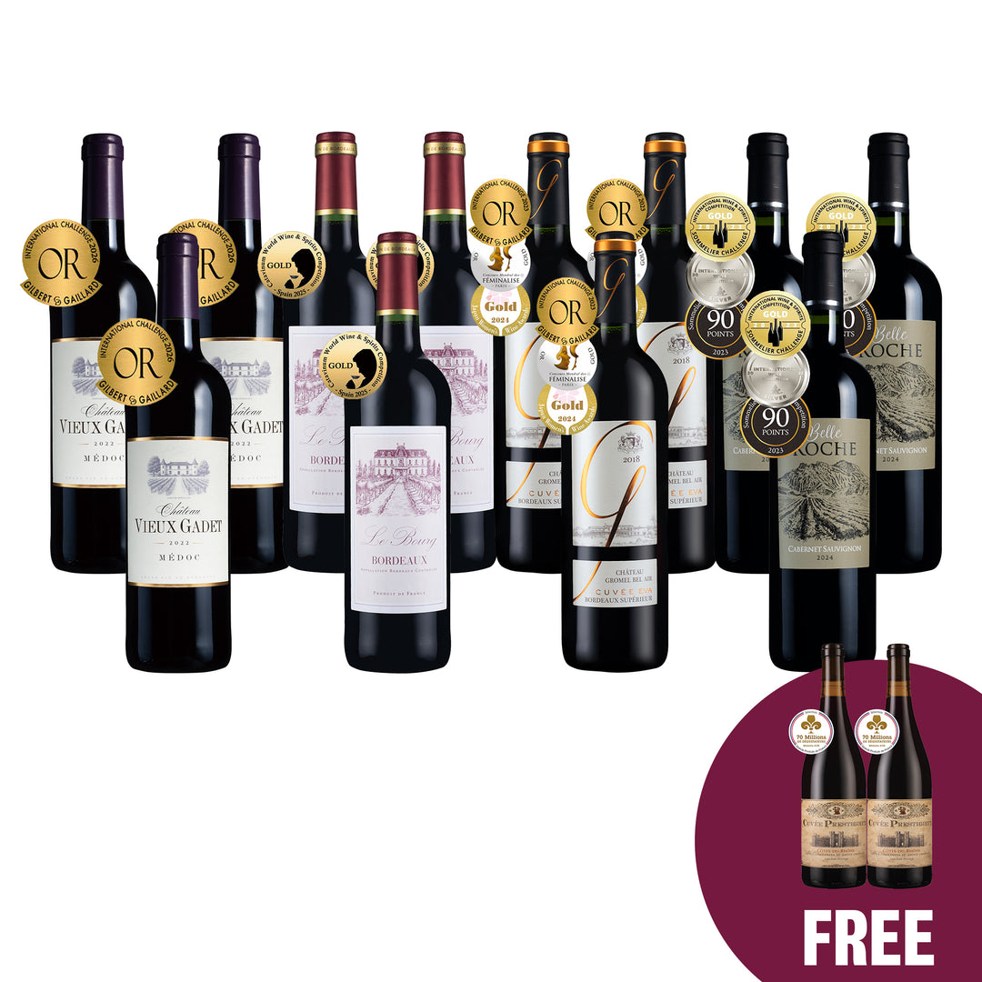 1.GOLD French Reds 12btl + 2 FREE Reds