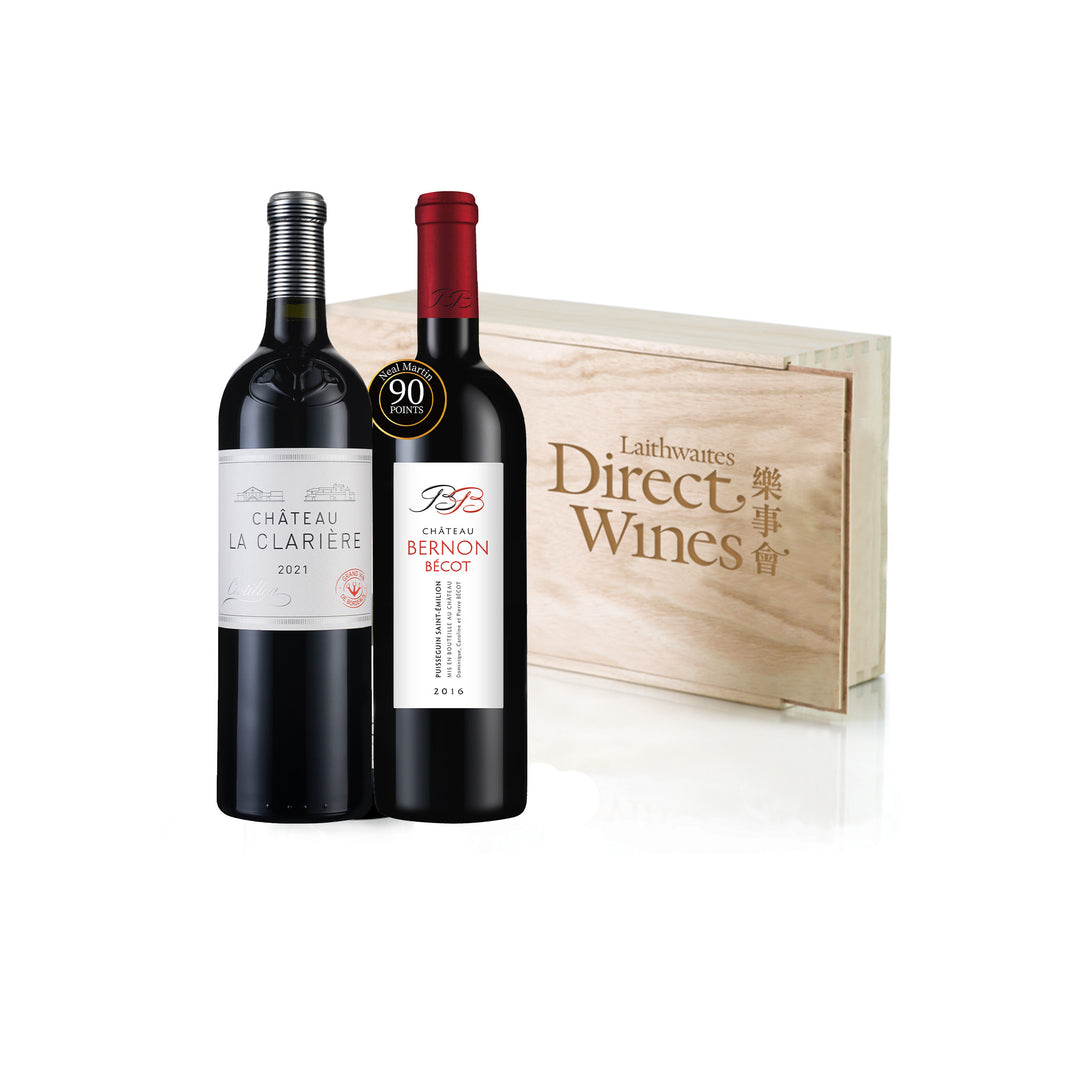 [CNY Special] Premium Bordeaux Red Wine Duo in Wooden Gift Box