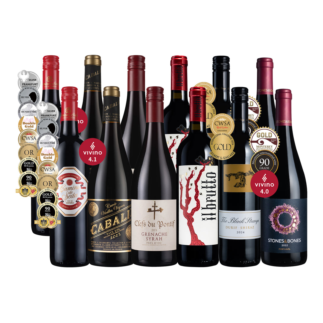 圣诞派对全红酒组12支