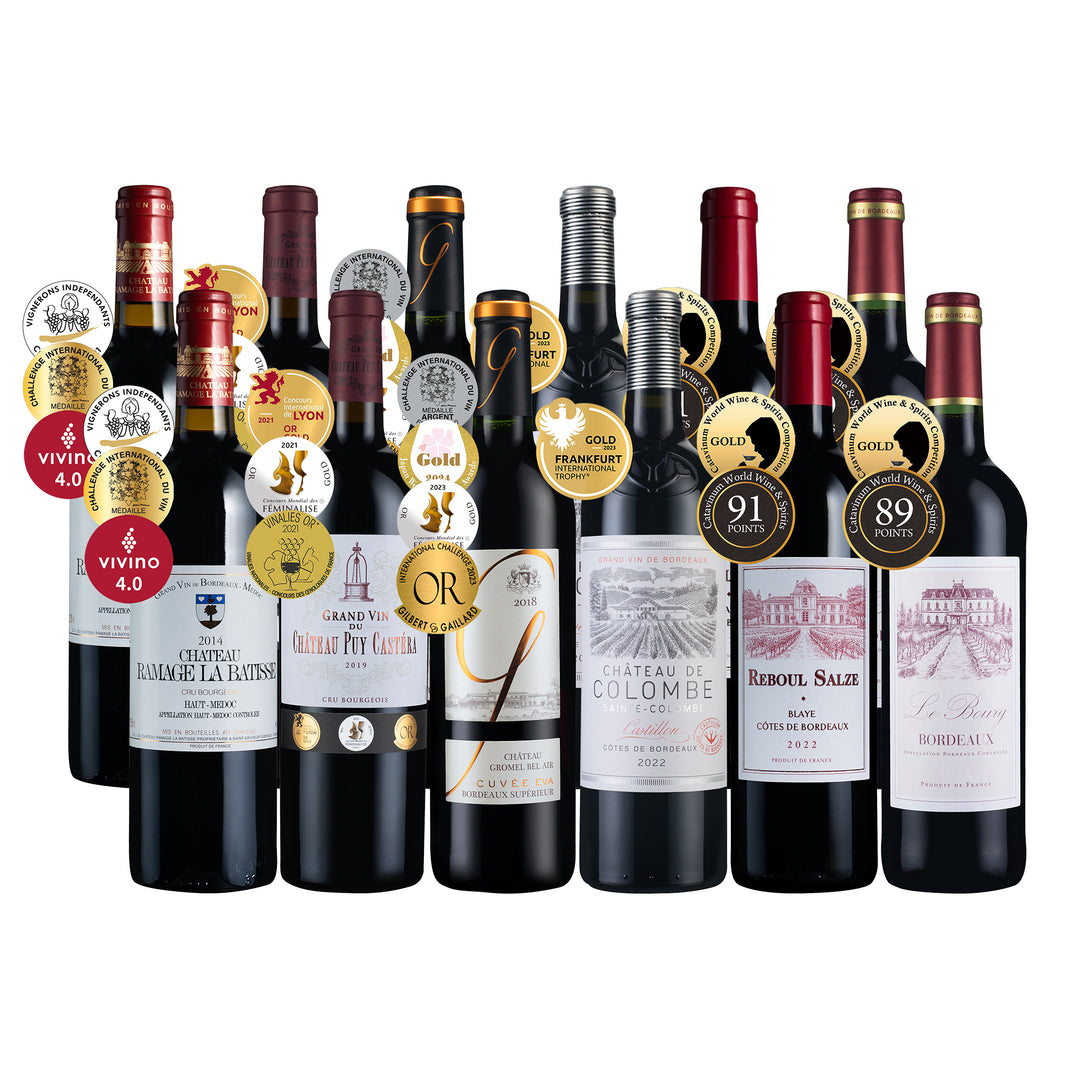 Magnificent GOLD Bordeaux Collection 12btl