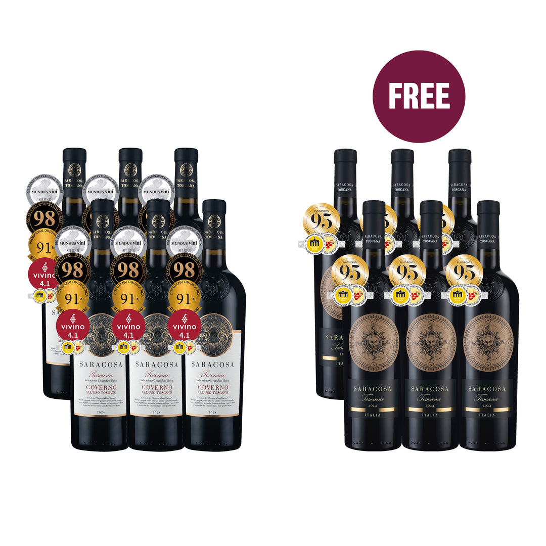 买 6 支 Saracosa Governo Rosso 2024 … 送 6 支Saracosa 2024