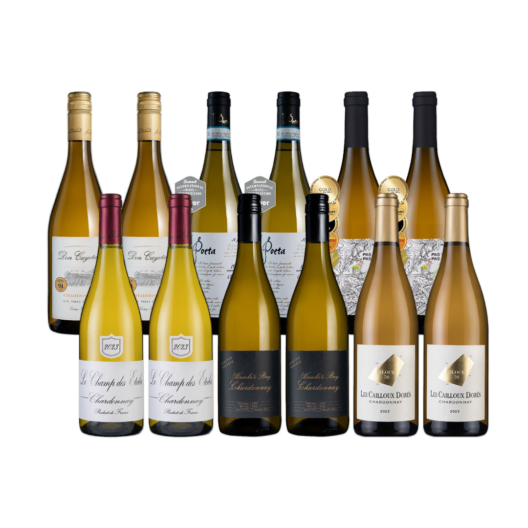 Oaked and Unoaked Chardonnay 12支