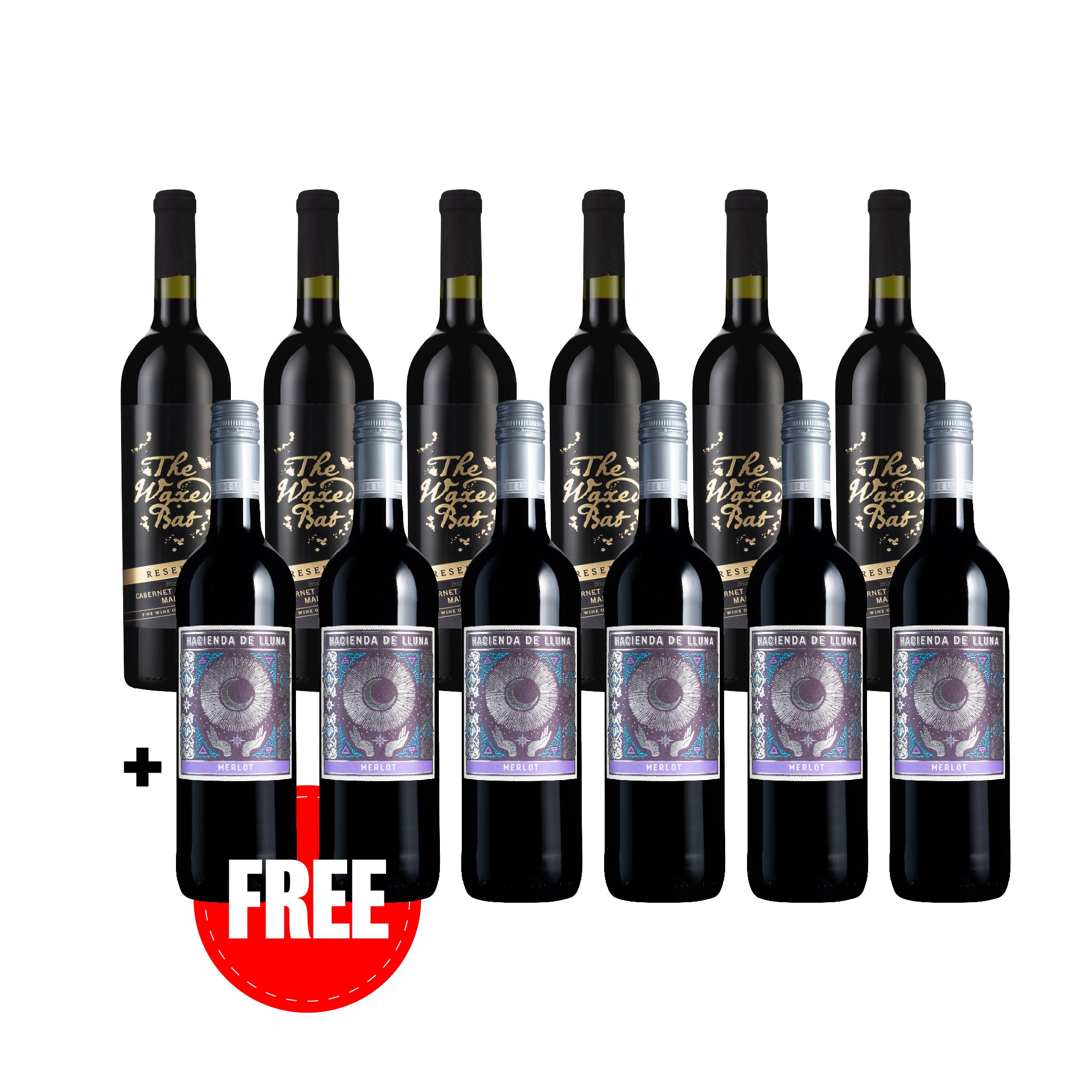 Riddle bait distillery Vivienne リドルベイツ BUY 6 The Waxed Bat Reserve 2022 + GET 6 FREE Hacienda de Lluna Merlot
