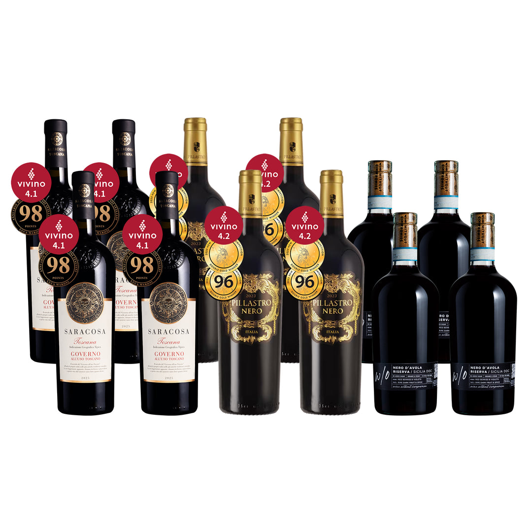 Tuscany, Puglia & Sicily Collection 12btl
