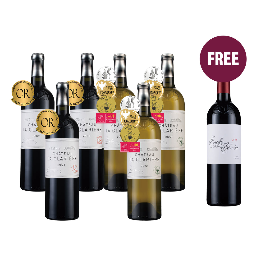 4. La Clarière Red & White Duo 6btl + 1 FREE Red