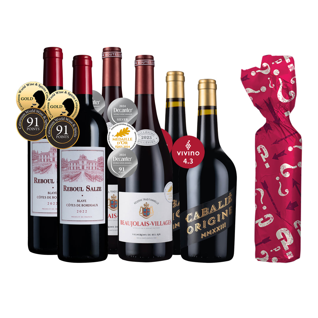 Xmas Day 2: Premium French Festive Reds 6btl + 1 FREE Mystery