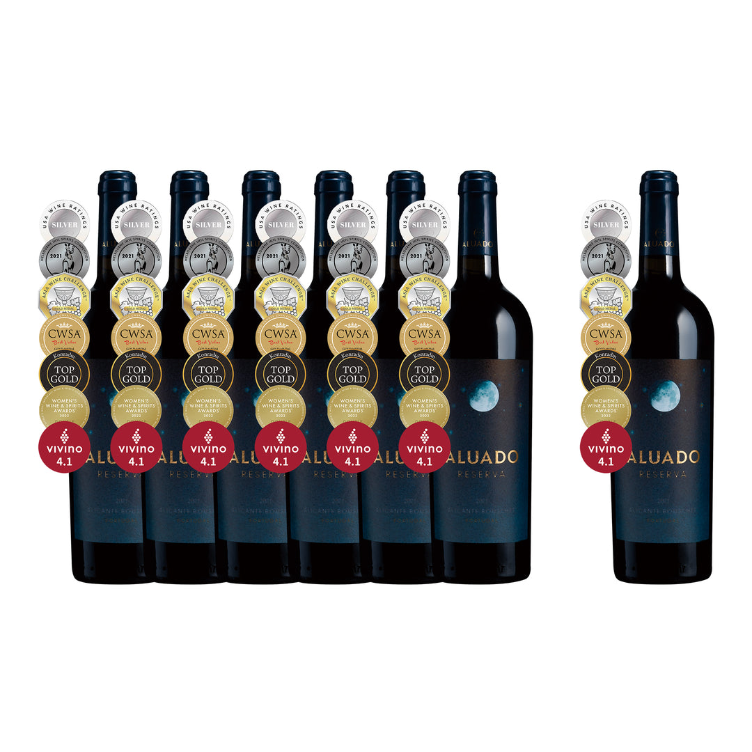 4.Aluado Alicante Bouschet Reserva 2021 6支 + 1支免費同款紅酒