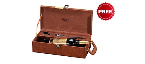 Personalised Vintage Leather Wine Gift Box