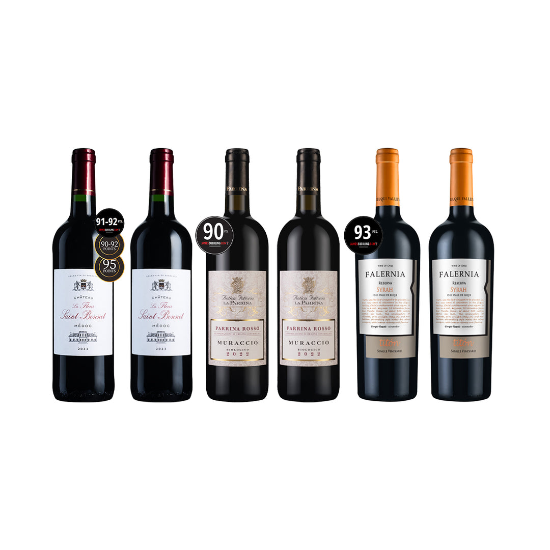 【Dec Wine of the Month】James Suckling 90+ Reds 6btl