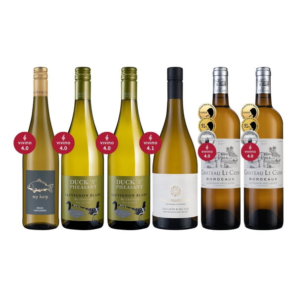【Wine of the Month】 Vivino 4.0+ Whites 6Btl