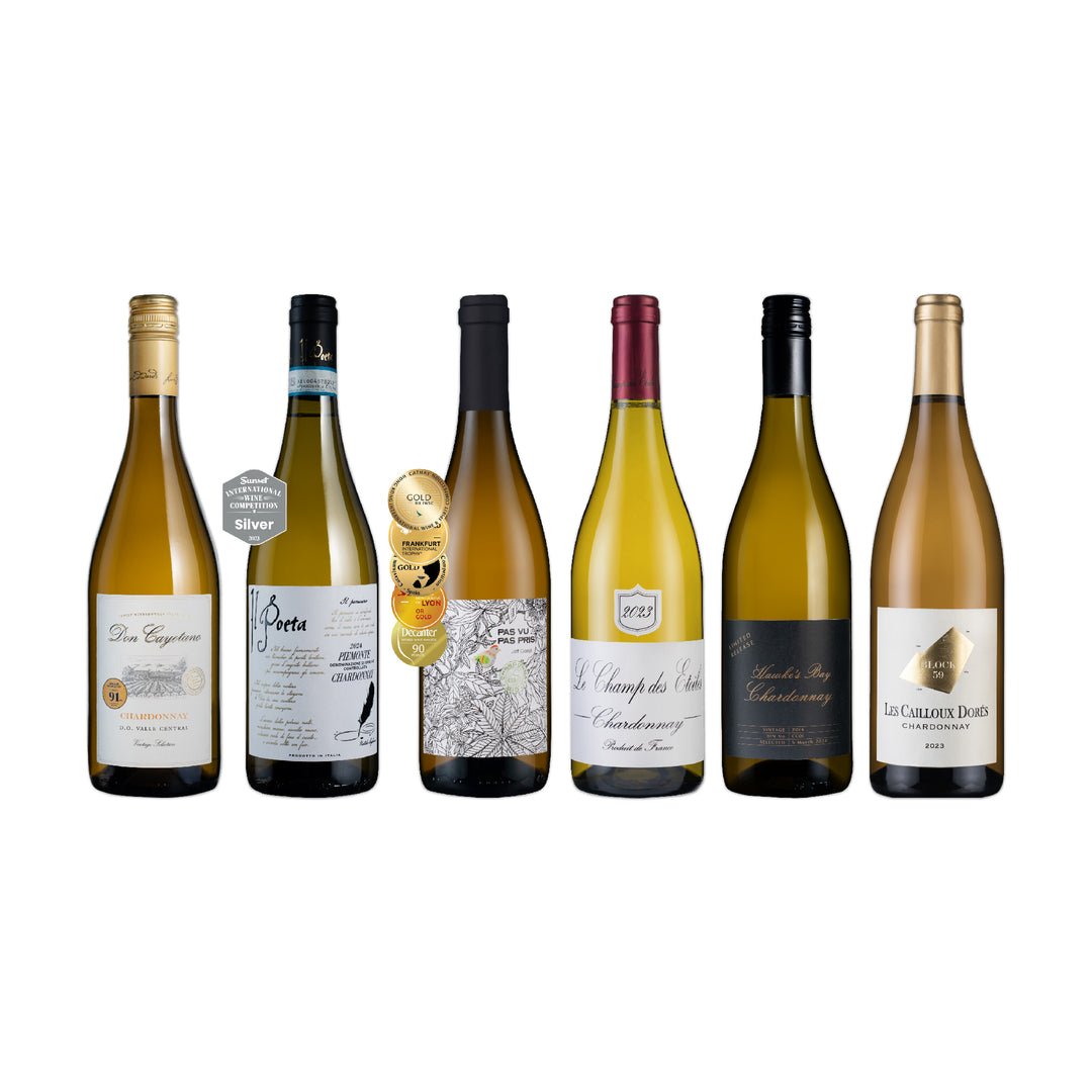 Oaked and Unoaked Chardonnay 6支