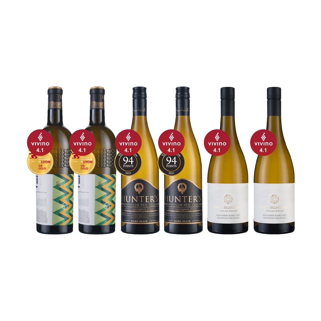 [FB/IG 粉絲限定] Vivino 4+★ 奢華白酒6支