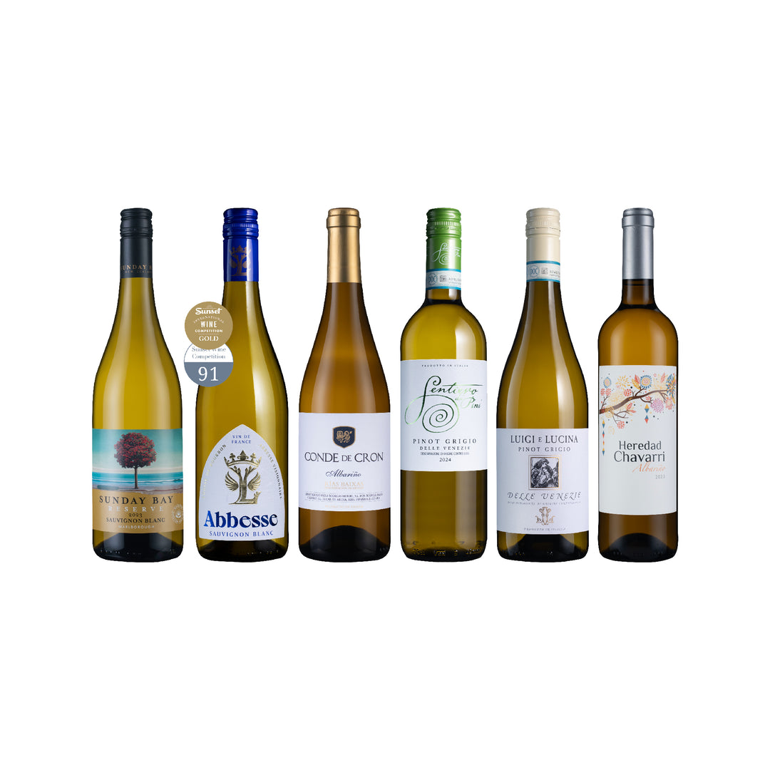 Crisp & Mineral-Driven Whites 6btls