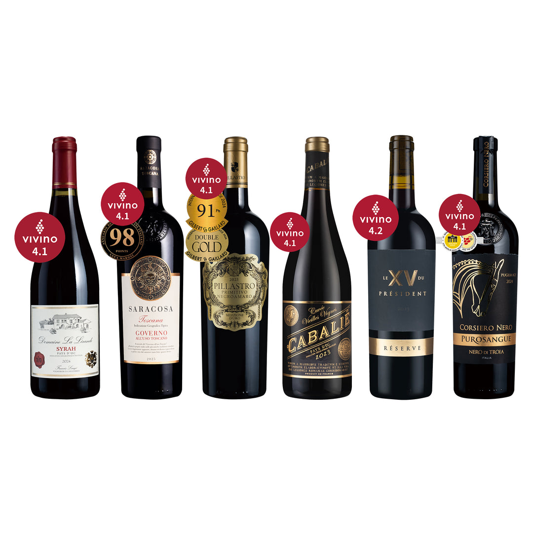 [SF Express 员工专享] 法國 x 意大利 Vivino 4.1 紅酒6支