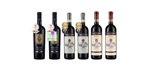 Acclaimed Tuscan Reds 6btl