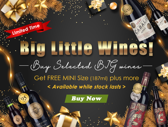 Big Little Wines! Buy Selected BIG wines & Get FREE MINI Size (187ml) plus more