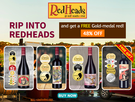 Rip into RedHeads plus FREE Wine