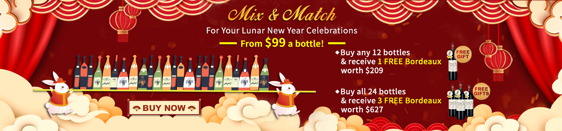 Mix and match your own Lunar New Year wines!