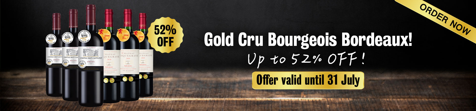 Gold Cru Bourgeois Bordeaux!