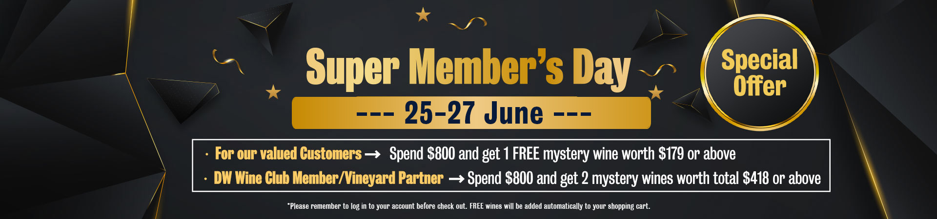 Super Member's Day(Special Offer)