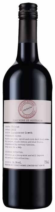 Cleanskin Langhorne Creek Shiraz